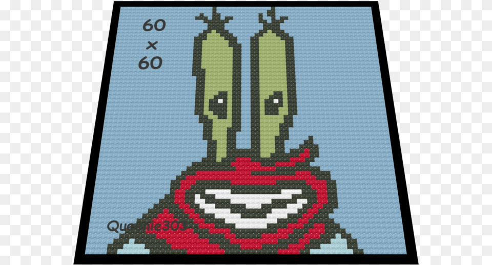 Krabs Cross Stitch, Pattern, Qr Code Free Transparent Png