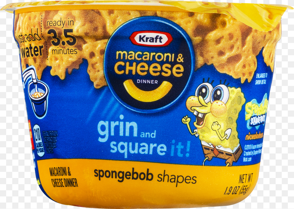 Kraft Dinners Spongebob Squarepants Macaroni Amp Cheese Kraft Macaroni Amp Cheese Dinner Alphabet Shapes, Food, Can, Tin, Snack Free Png
