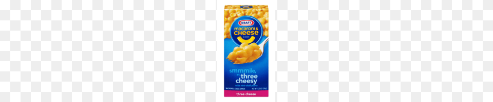 Kraft Macaroni Cheese Three Cheese Box Garden Grocer, Food, Pasta, Ketchup Png Image