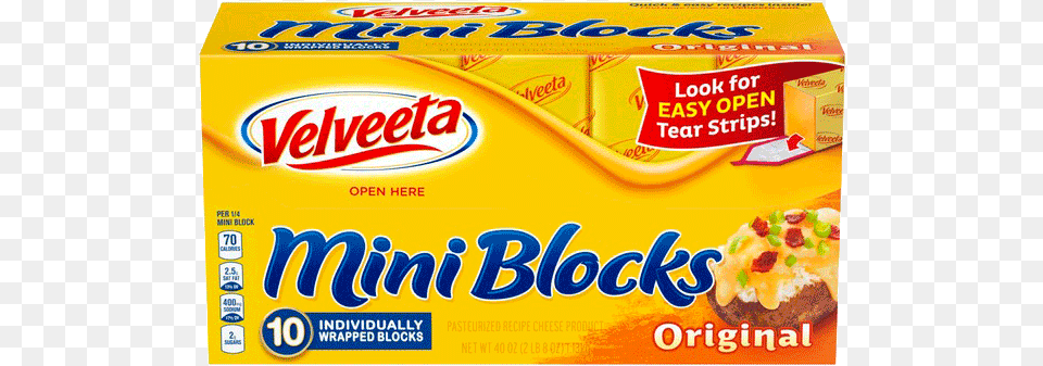 Kraft Velveeta Mini Cheese Blocks Play Doh, Food, Snack Png