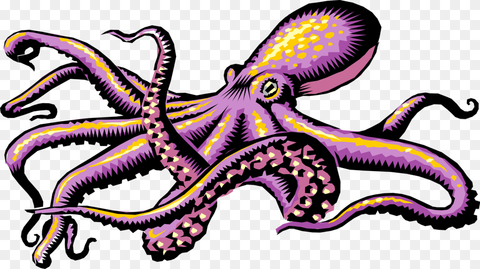 Kraken Clipart Octopus Chinese Art, Animal, Sea Life, Dinosaur, Reptile Png Image