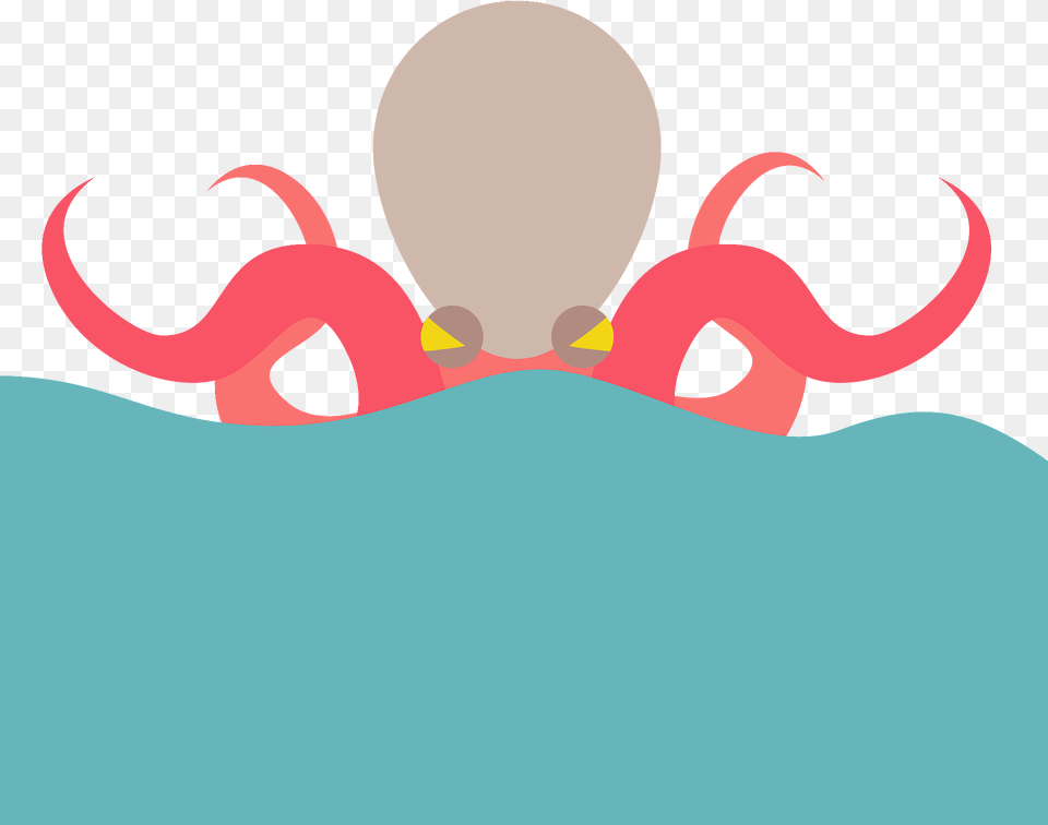 Kraken Monster Japanese Giant Squid Clipart, Water Sports, Water, Swimming, Sport Free Png