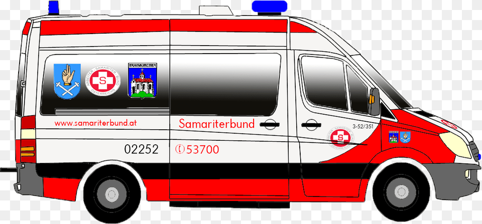 Krankentransportwagen Asb Traiskirchen Delfis Ambulance Details Lights, Transportation, Van, Vehicle, Moving Van Png