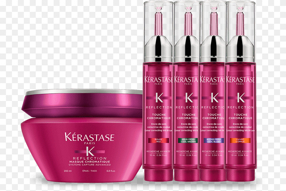 Krastase Reflection Touche Chromatique, Bottle, Cosmetics, Lotion, Lipstick Free Transparent Png