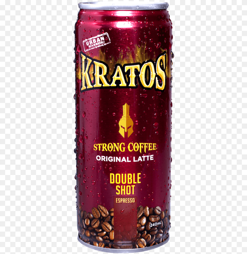Kratos Coffee Orig Double Shot, Can, Tin, Alcohol, Beer Free Transparent Png