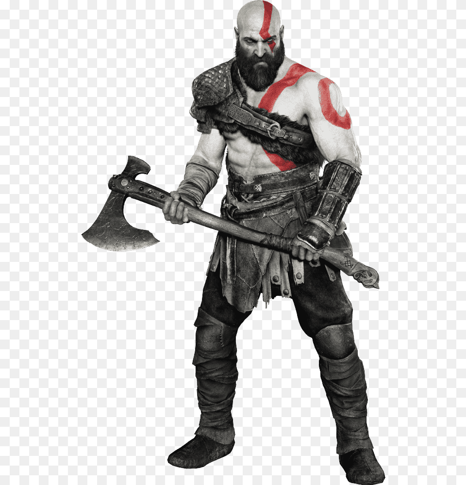 Kratos With Axe, Adult, Person, Man, Male Free Transparent Png