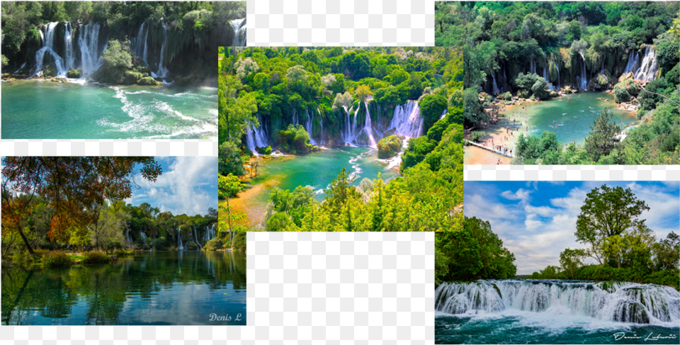 Kravice Waterfall, Art, Collage, Nature, Outdoors Png