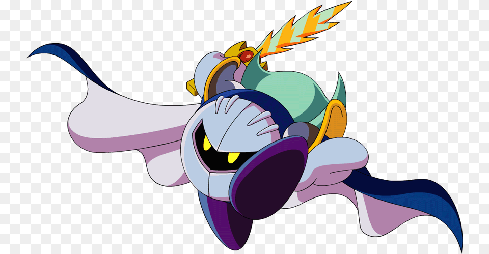 Krbay Mk Attack Kirby Anime Meta Knight, Cartoon, Animal, Invertebrate, Insect Png