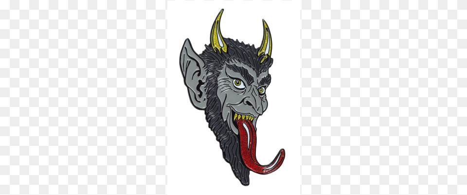 Kreepsville 666 Krampus Smile Enamel Pin Cartoon Krampus Face, Electronics, Hardware, Art, Smoke Pipe Free Transparent Png