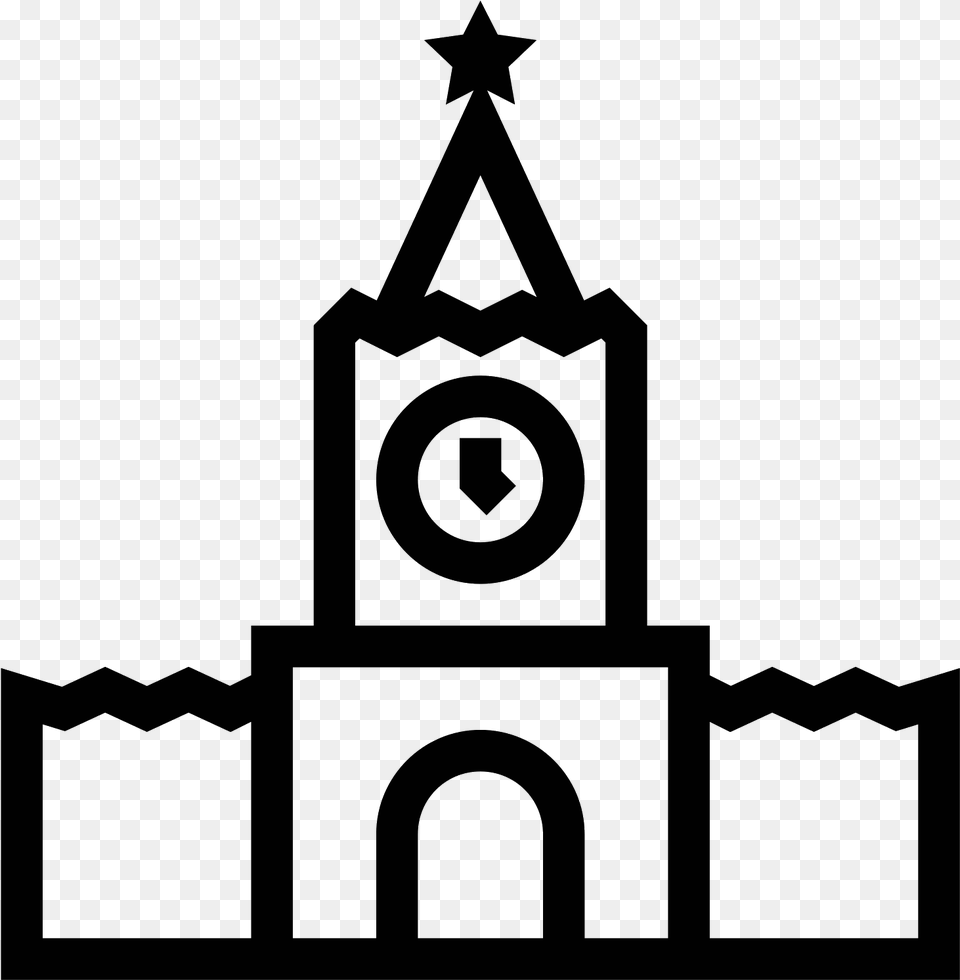 Kremlin De Moscou Icon Moskva Piktogramma, Gray Png Image