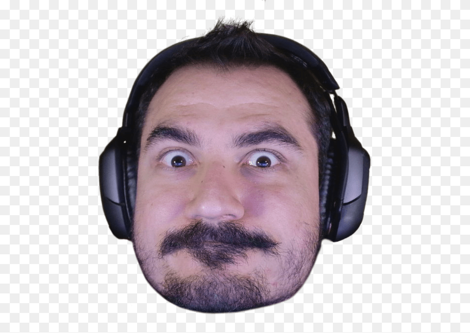 Kreygasm Emote Webcam Face, Portrait, Electronics, Head, Headphones Free Png Download