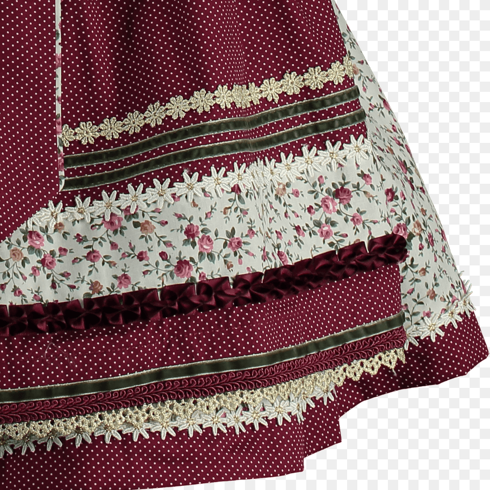 Krger Dirndl Mini Dirndl Svenja Bordeaux, Clothing, Skirt, Pattern, Adult Png Image