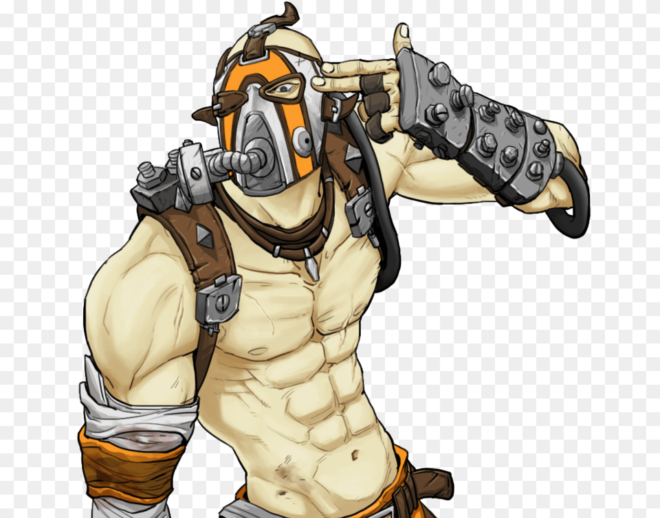 Krieg Borderlands Fan Art, Adult, Male, Man, Person Png