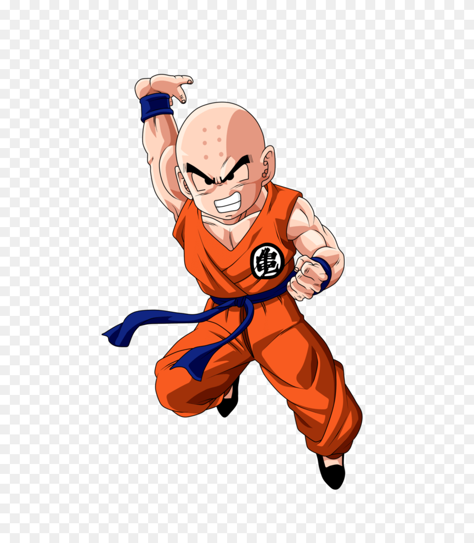 Krillin Charges A Destructo Disk For Death Battle, Baby, Person, Martial Arts, Sport Png Image