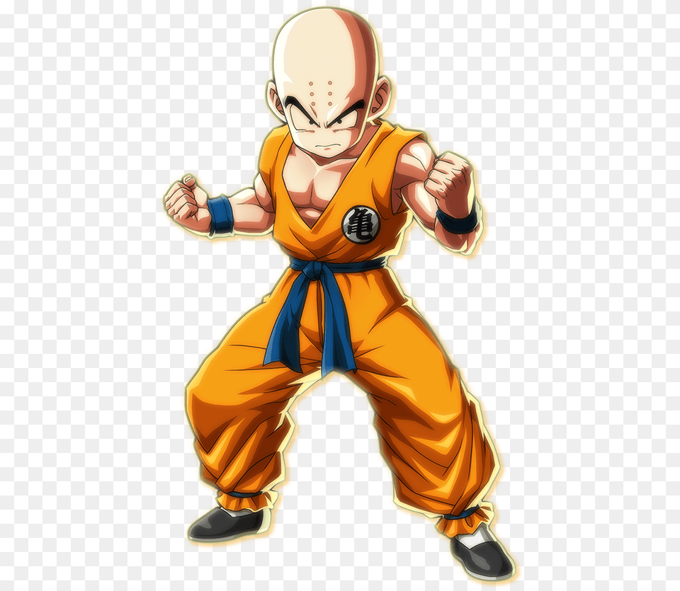 Krillin Dragon Ball Fighterz Krillin, Martial Arts, Person, Sport, Baby Png