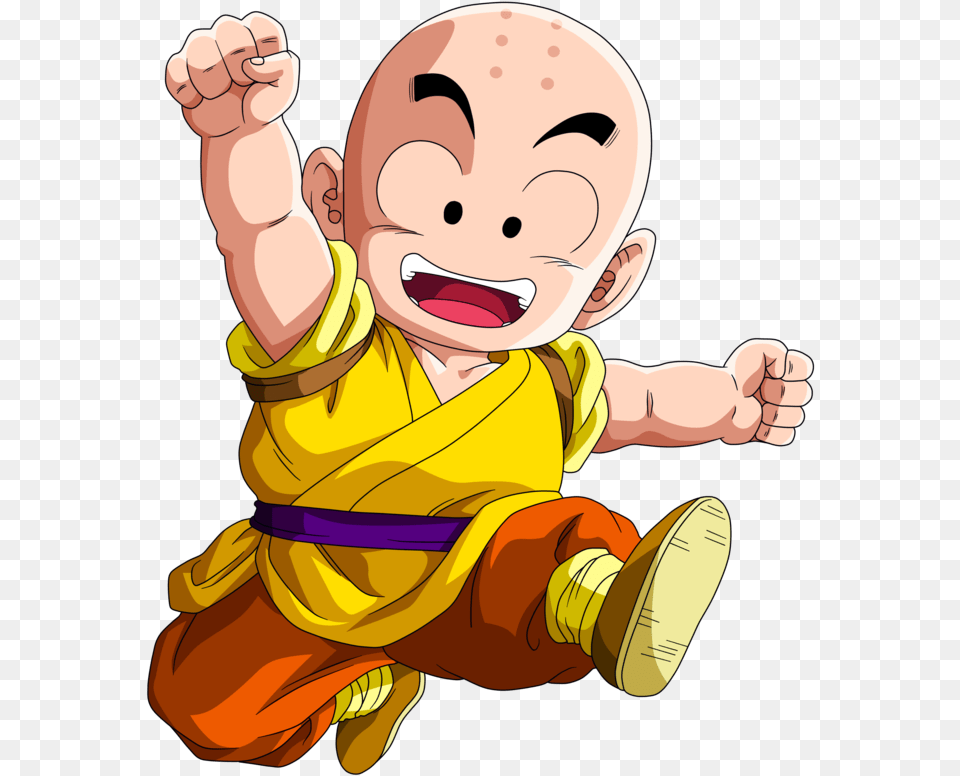 Krillin Is One Of The Fictional Character Of Ragon Kid Krillin, Baby, Person, Face, Head Png