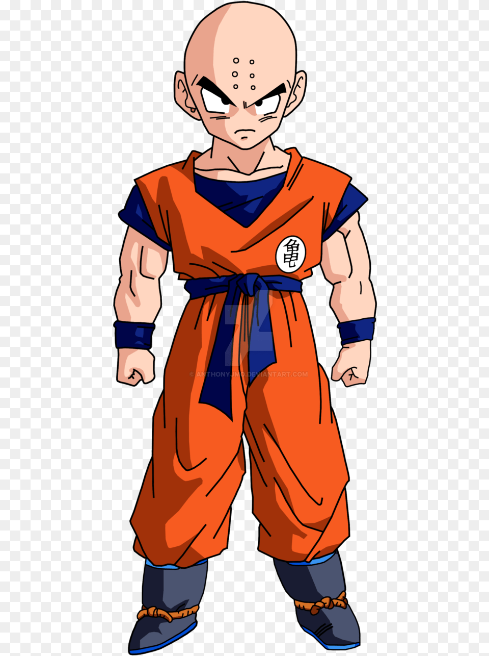 Krillin Render Colored By Anthonyjmo D9qqr3h Krilin, Baby, Book, Comics, Person Png Image