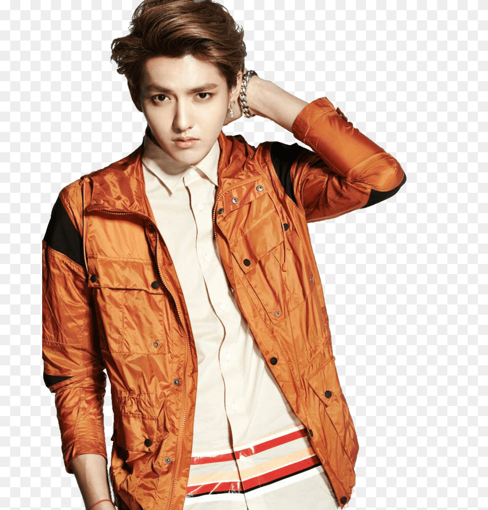 Kris Exo Image, Clothing, Coat, Jacket, Face Free Transparent Png