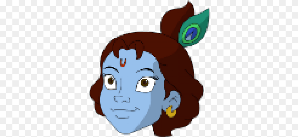 Krishna 500x515 Cartoon, Baby, Person, Face, Head Png Image