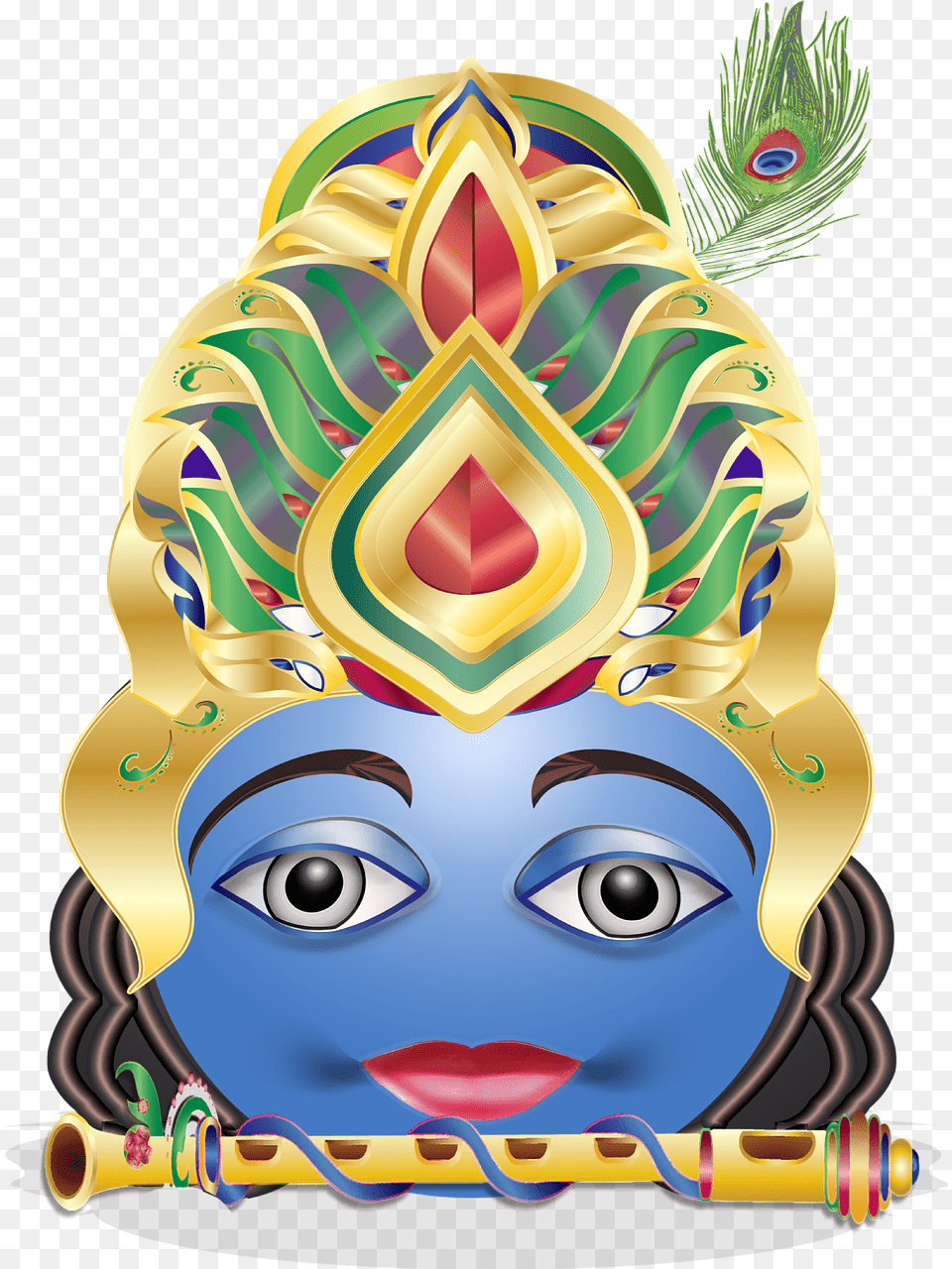 Krishna Emoticon Smiley Photo Krishna Peacock Feather, Art, Baby, Person, Face Free Transparent Png