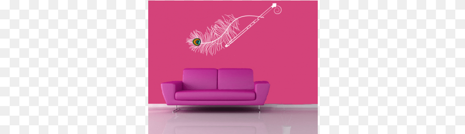 Krishna Flute With Peacock Feather Bd 44 Peacock Flute With Peacock Feather Sticker, Architecture, Wall, Furniture, Couch Free Png