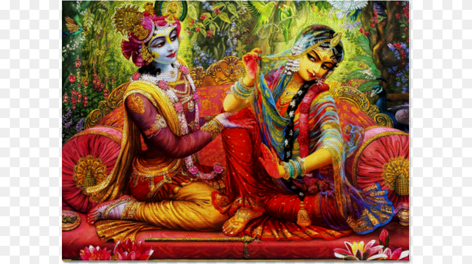 Krishna Lila Radha Holi Hq Clipart Radha Krishna Playing Holi, Woman, Adult, Bride, Female Free Transparent Png