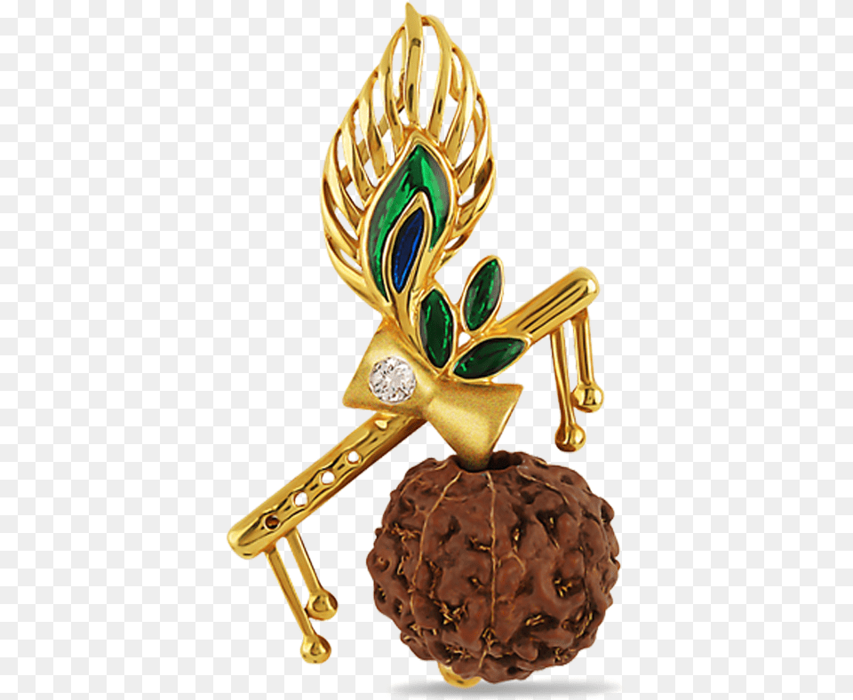 Krishna Peacock Feather Flute, Accessories, Earring, Jewelry, Bronze Free Png Download