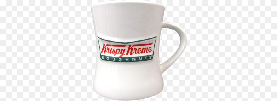Krispy Kreme Ceramic Mug With 3 Color Bowtie Logo Krispy Kreme Smooth K Cups 12 Ct, Cup, Beverage, Coffee, Coffee Cup Png