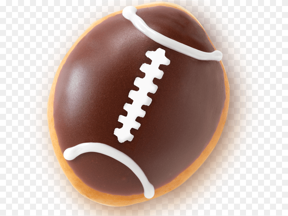 Krispy Kreme Doughnuts Krispy Kreme Football Doughnut, Plate, Food, Sweets Free Png Download