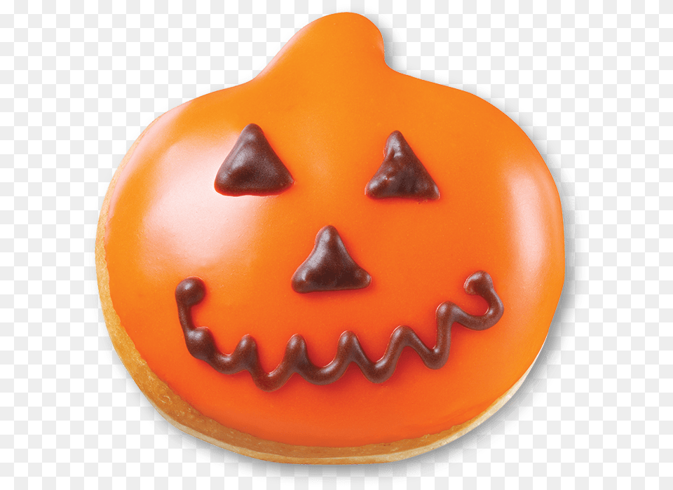 Krispy Kreme Halloween 2016 Pumpkin Doughnut Dunkin Donuts Halloween Donut, Birthday Cake, Cake, Cream, Dessert Free Png