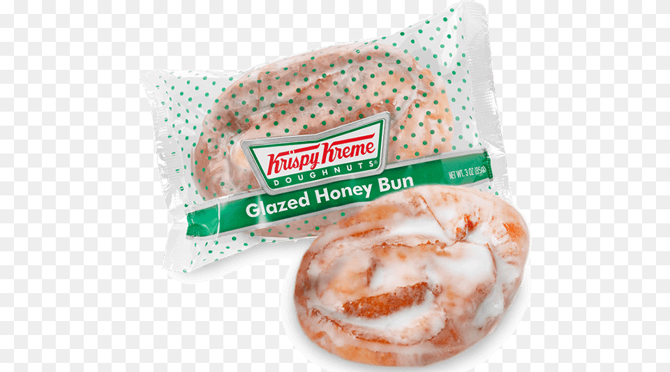 Krispy Kreme Honey Bun, Bread, Food Free Png Download