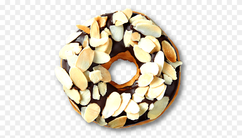 Krispy Kreme Malaysia Almond All Over, Food, Sweets, Donut, Nut Free Transparent Png
