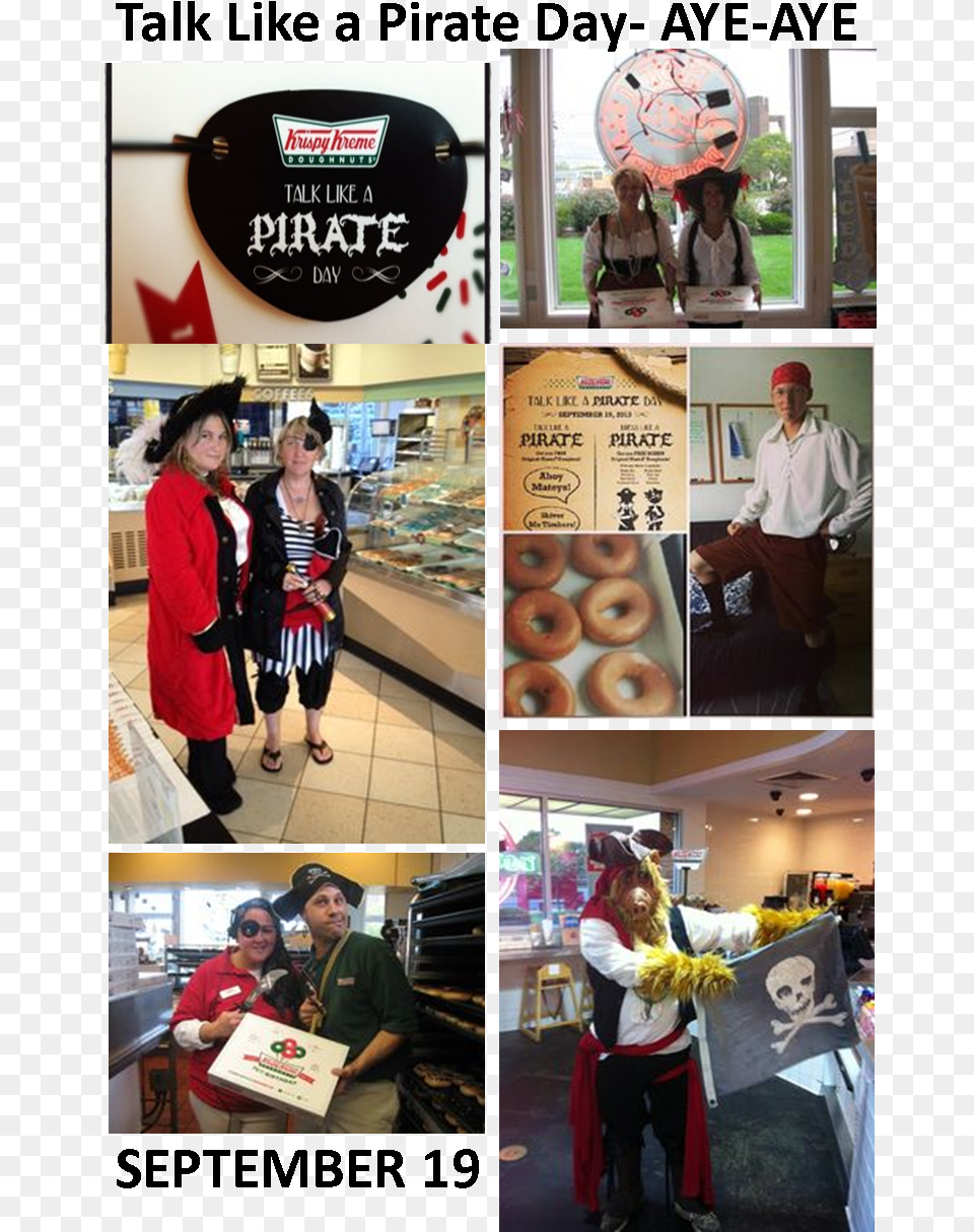 Krispykreme Pirate Day Sept Low Calorie Alcoholic Drinks, Adult, Person, Woman, Female Free Png