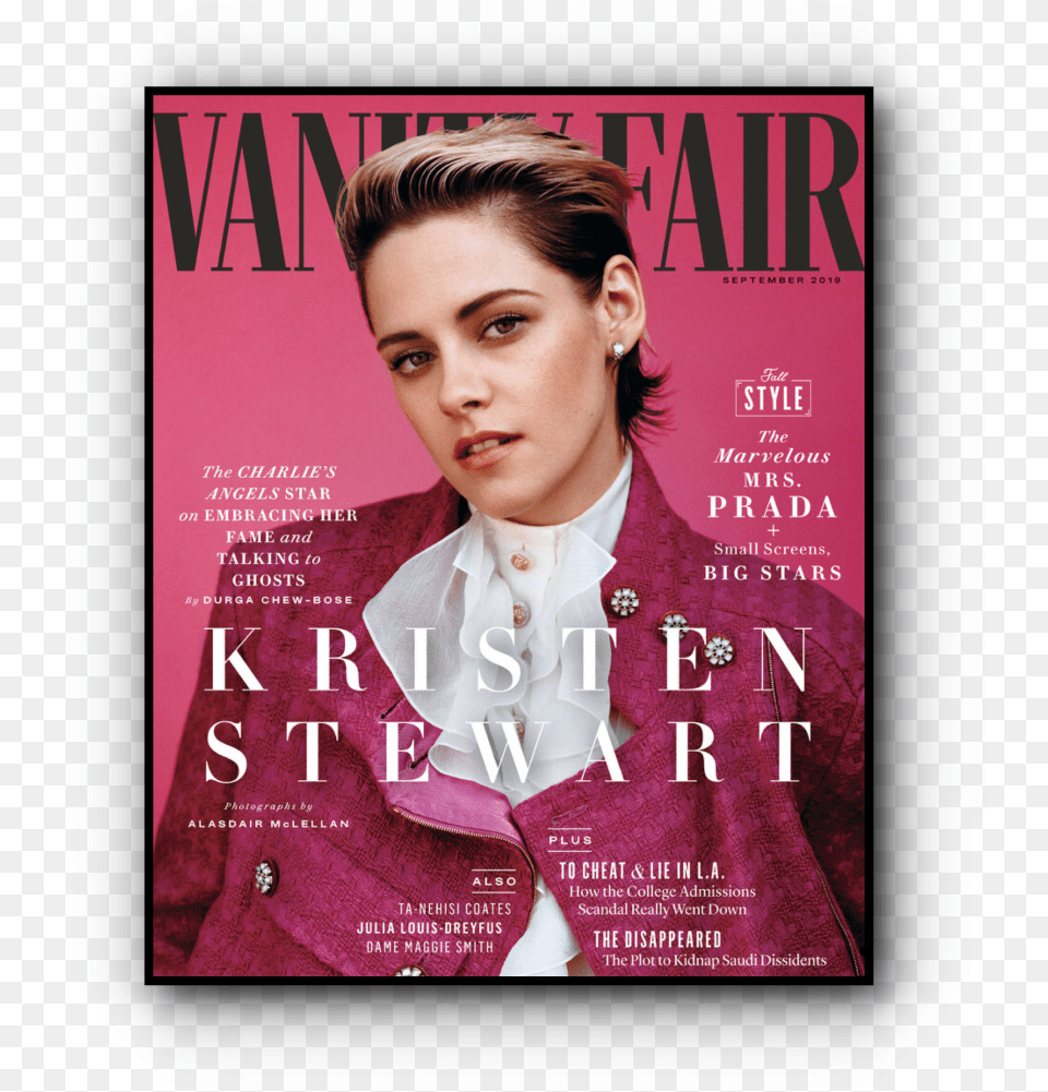 Kristen Stewart Vanity Fair Cover Flyer, Adult, Female, Person, Publication Free Transparent Png