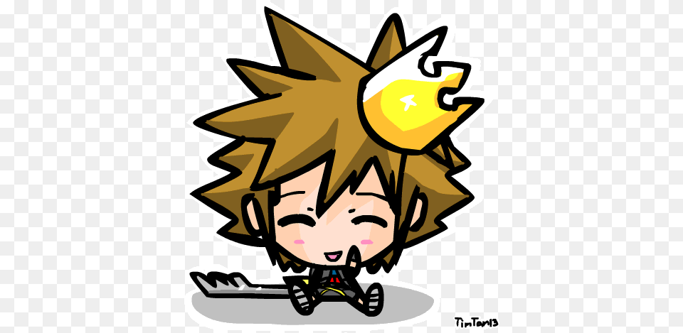 Kristen U0027s Review Of Kingdom Hearts Ii Vol 2 Kingdom Hearts Chibi Gif Book, Comics, Publication, Sticker Free Transparent Png