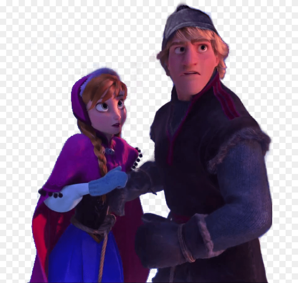 Kristoff And Anna Clipart, Purple, Clothing, Glove, Adult Free Transparent Png