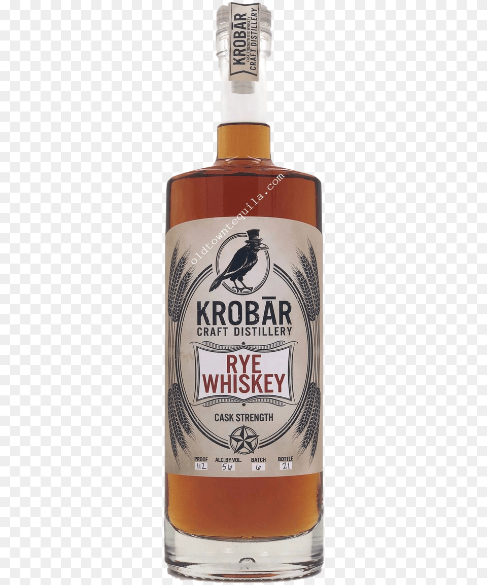 Krobar Cask Strength Rye Whiskey 112 Proof Blended Whiskey, Alcohol, Beverage, Liquor, Whisky Free Transparent Png