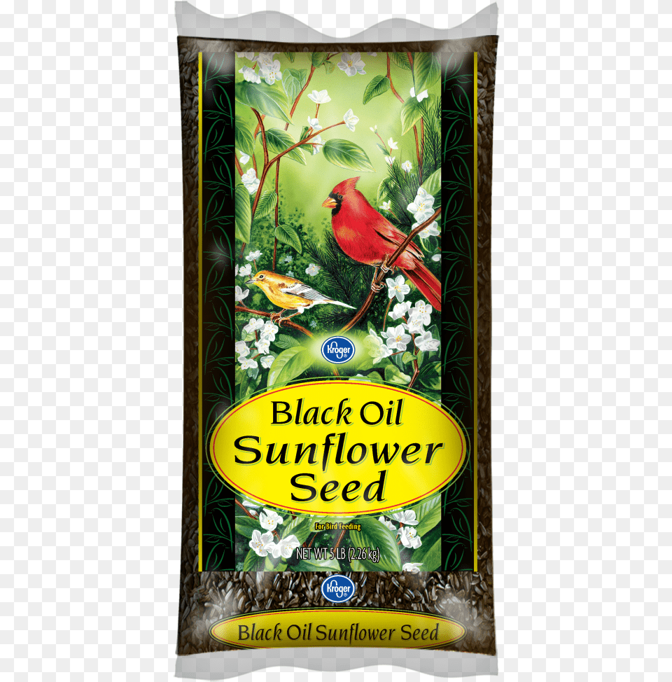 Kroger Kroger Black Oil Sunflower Seed 5 Lb Kroger Wild Bird Seed, Animal, Cardinal Png Image