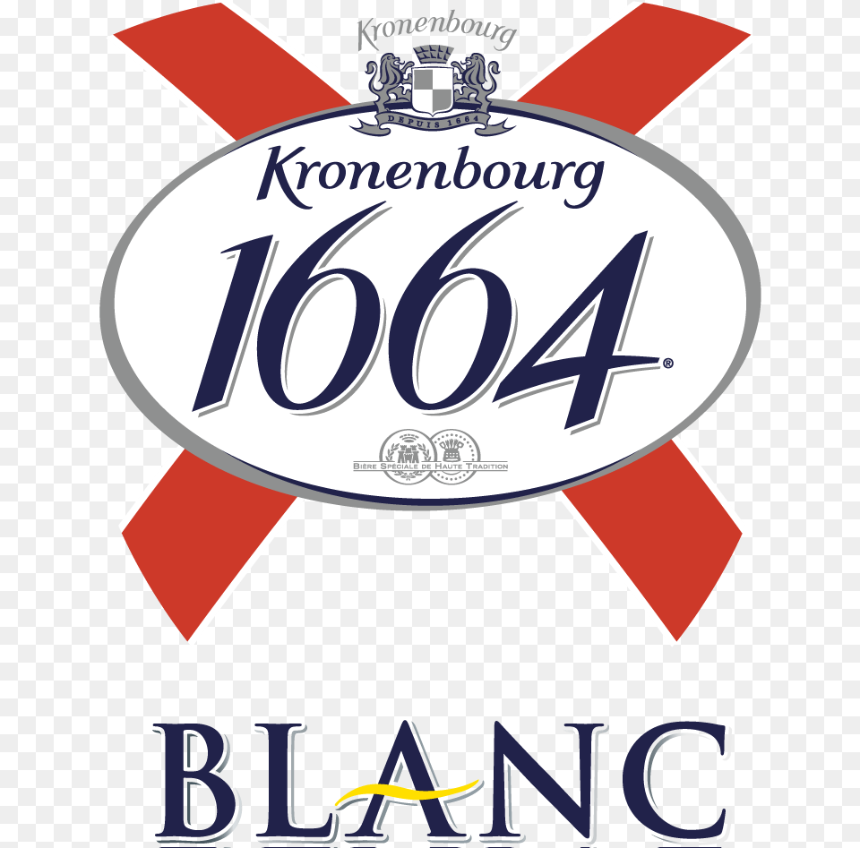 Kronenbourg 1664 Blanc Beer Kronenbourg 1664 Logo, Badge, Symbol, Dynamite, Weapon Png