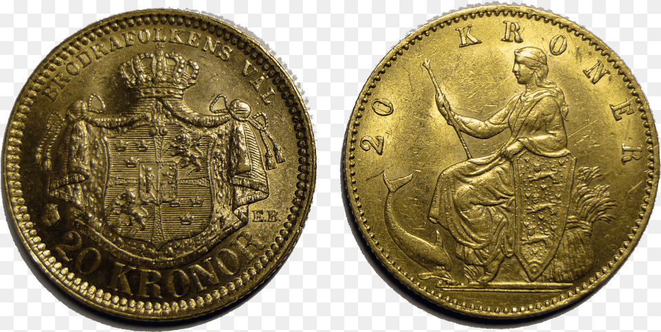 Kronor Gold Coins Scandinavian Monetary Union, Adult, Male, Man, Person Free Png Download