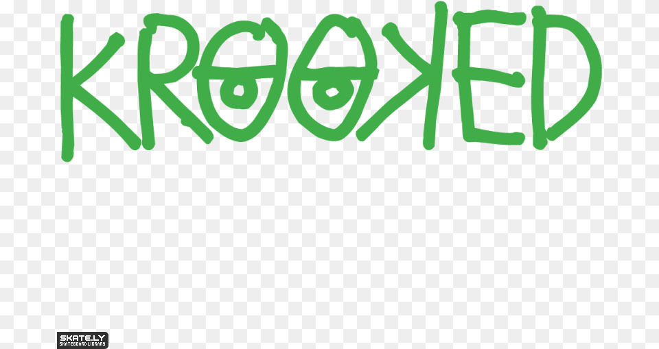 Krooked Skateboards Logos Krooked Skateboards Logo, Green, Light, Text Free Png Download