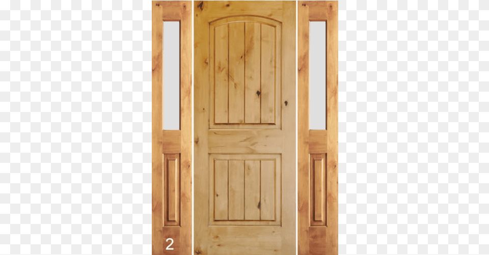 Krosswood Knotty Alder 2 Panel Top Rail Arch With V Home Door, Wood, Gate, Architecture, Building Free Png Download