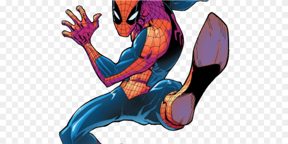 Krrish Clipart Transparent Spiderman Comic Humberto Ramos, Book, Comics, Publication, Adult Free Png Download