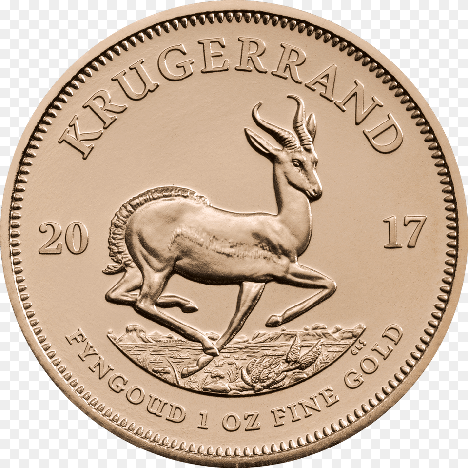 Krugerrand Coin, Animal, Antelope, Mammal, Wildlife Png Image