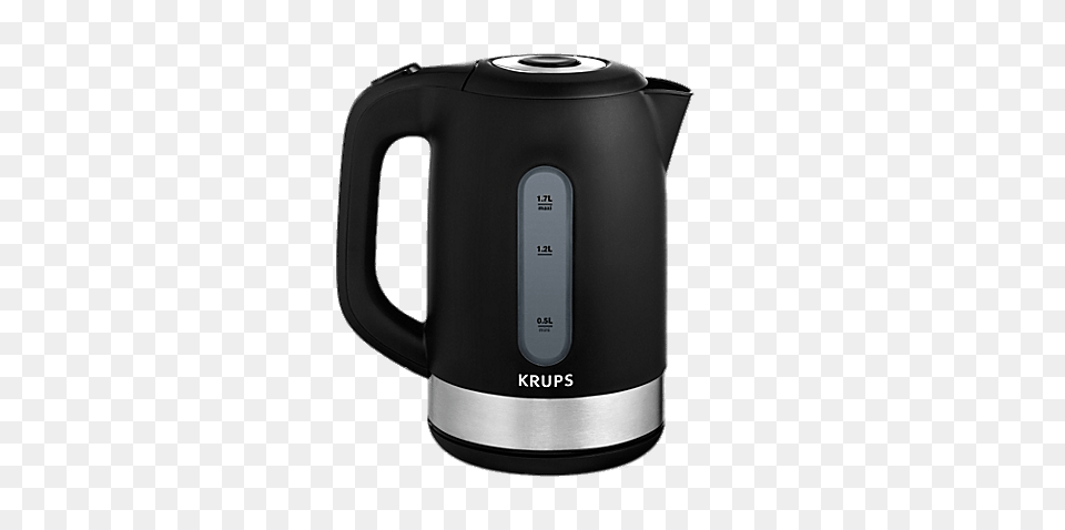 Krups Black Hot Water Kettle, Cookware, Pot, Bottle, Shaker Free Png