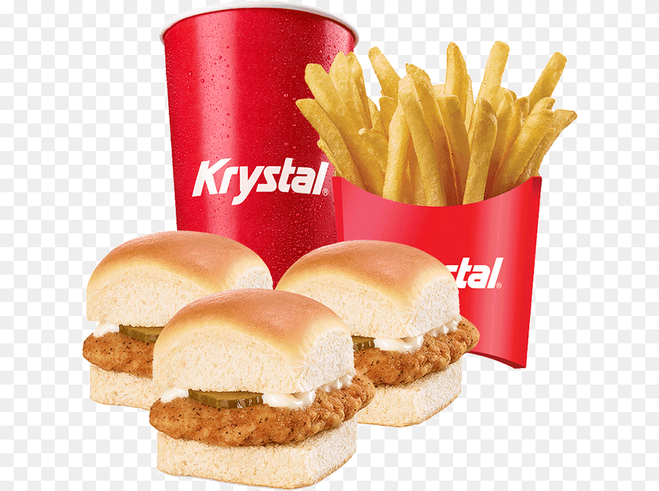 Krystal Food, Burger, Fries Free Transparent Png