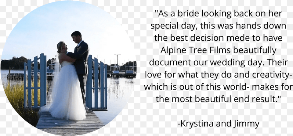 Krystina And Jimmy Testimonial Exchange Of Vows, Gown, Water, Formal Wear, Waterfront Png