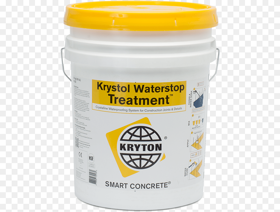 Krystol Waterstop Treatment, Paint Container, Bottle, Shaker, Bucket Png Image