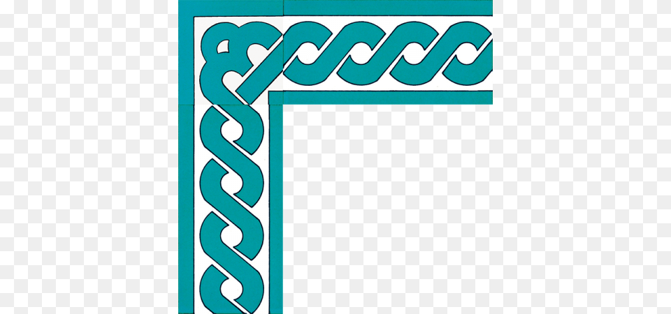 Ks 20 Turquoise Chain Ceramic Border Parallel, Dynamite, Text, Weapon Png Image