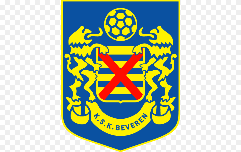 Ksk Beveren Logo, Symbol, Emblem, Ball, Football Free Png
